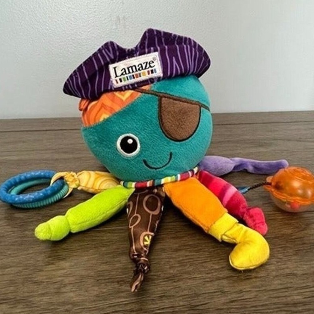Lamaze Captain Calamari Pirate Octopus Baby Sensory Plush Toy Learning Curve